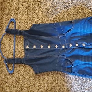 Denim Overall Bell Bottoms